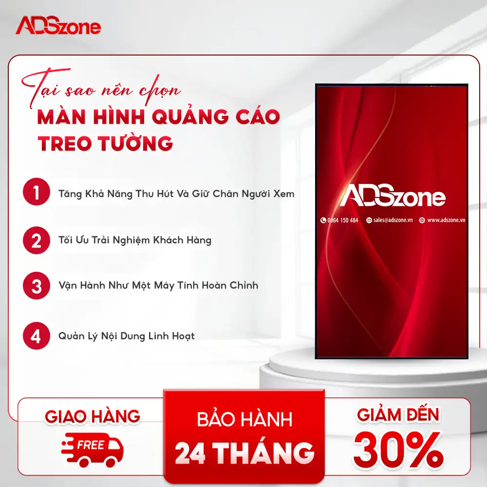 Vì Sao Nên Lựa Chọn Màn Hình Quảng Cáo Treo Tường Windows ADSzone?