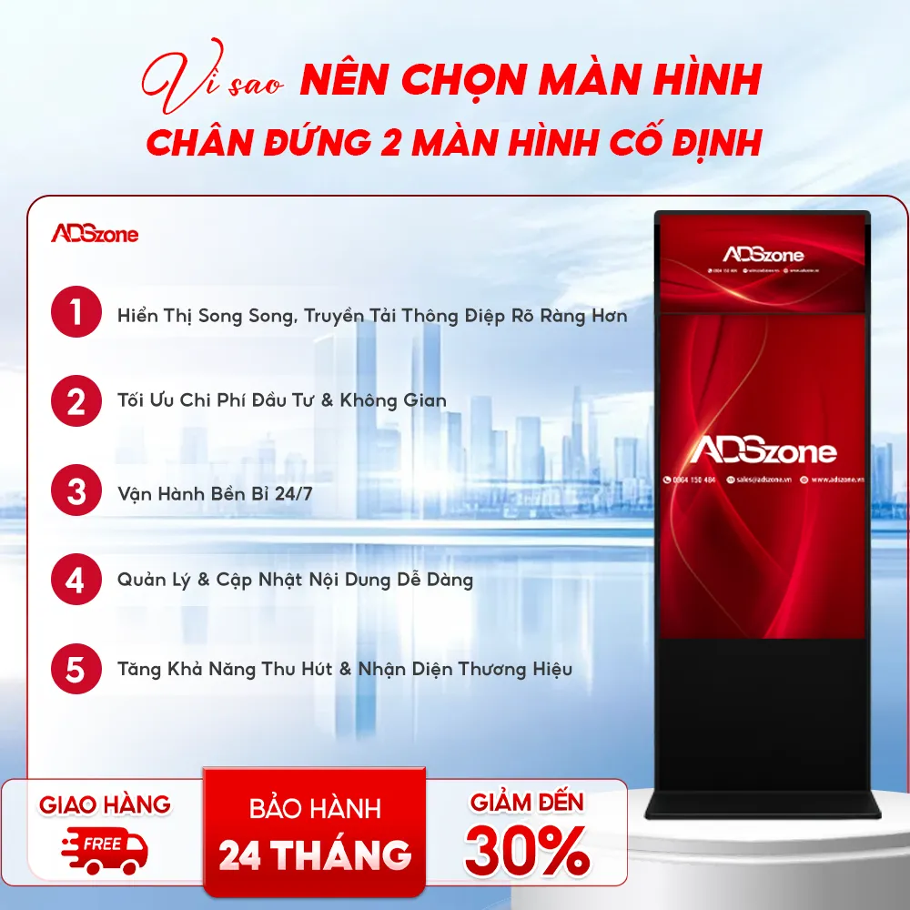 Những Lợi Ích Mà Màn Hình Chân Đứng 2 Màn Hình Mang Lại