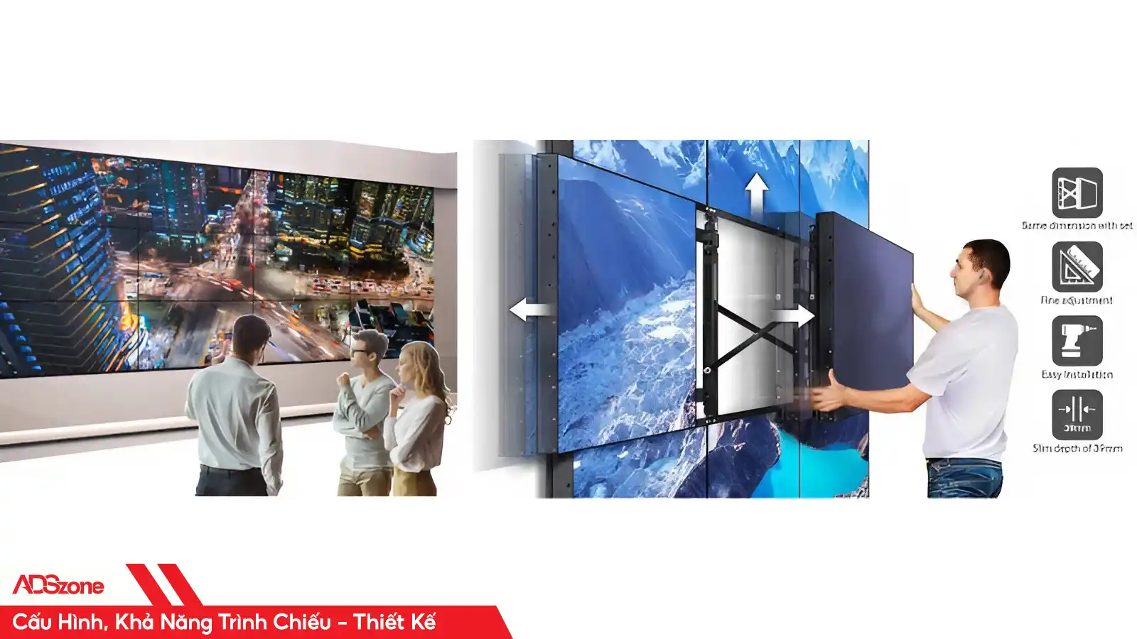 Cấu Hình, Khả Năng Trình Chiếu, Thiết Kế Của Màn Hình Ghép BOE