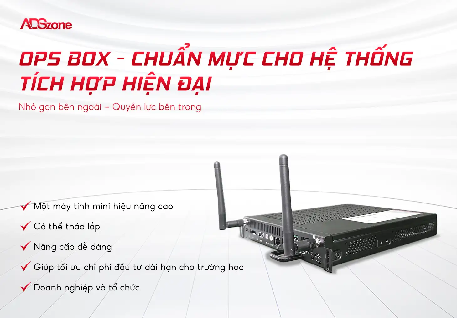 OPS BOX Cho Màn Hình Tương Tác