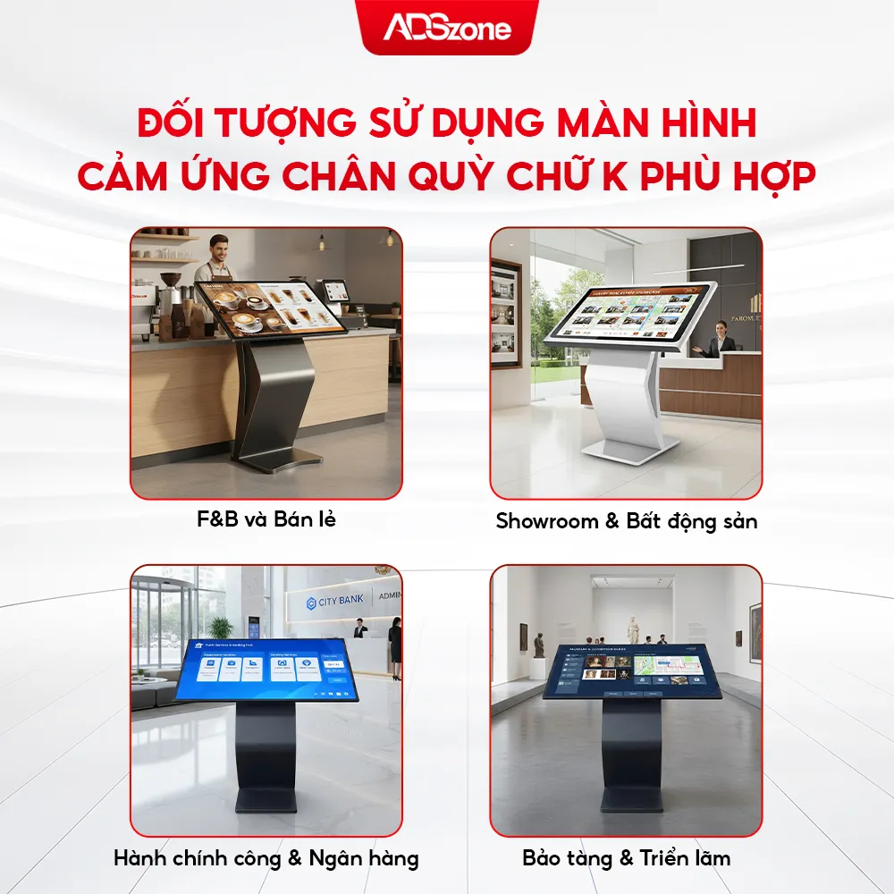 Ứng Dụng Thực Tế Thường Thấy Của Màn Hình Cảm Ứng Chân Quỳ 