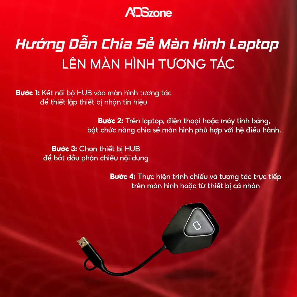 Hướng Dẫn Chia Sẻ Màn Hình Laptop Lên Màn Hình Tương Tác