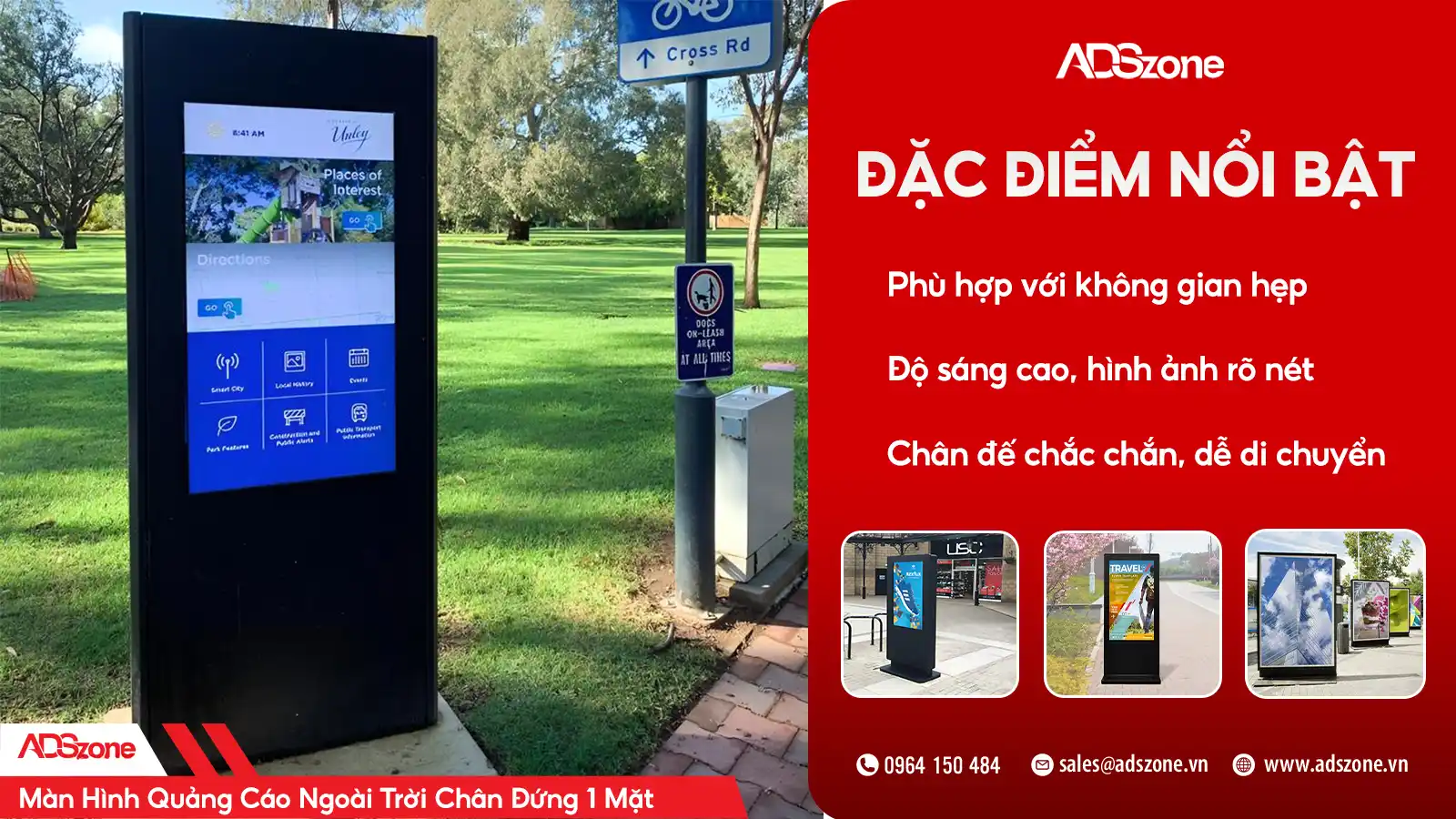 Ưu Điểm Của Màn Hình Quảng Cáo Chân Đứng Một Mặt Ngoài Trời 