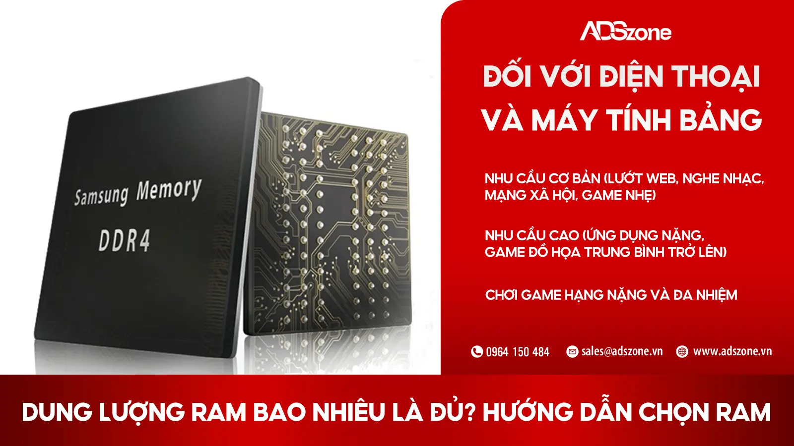 Dung Lượng RAM Đối Với Điện Thoại Và Máy Tính Bảng