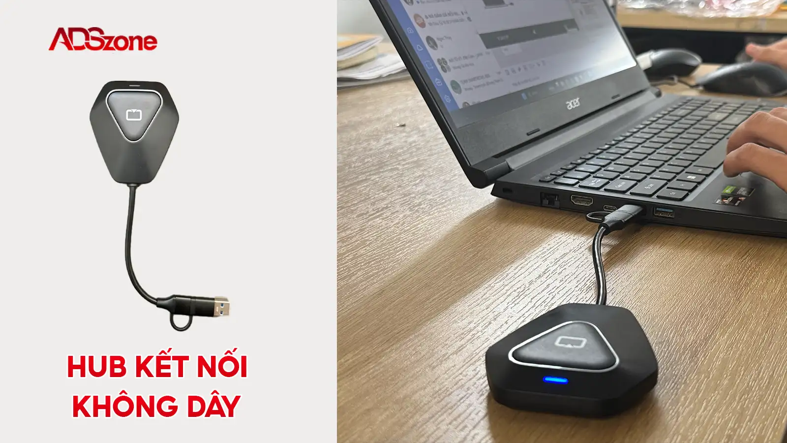 HUB Kết Nối Không Dây Cho Phép Chia Sẻ Nội Dung Lên Màn Hình Tương Tác