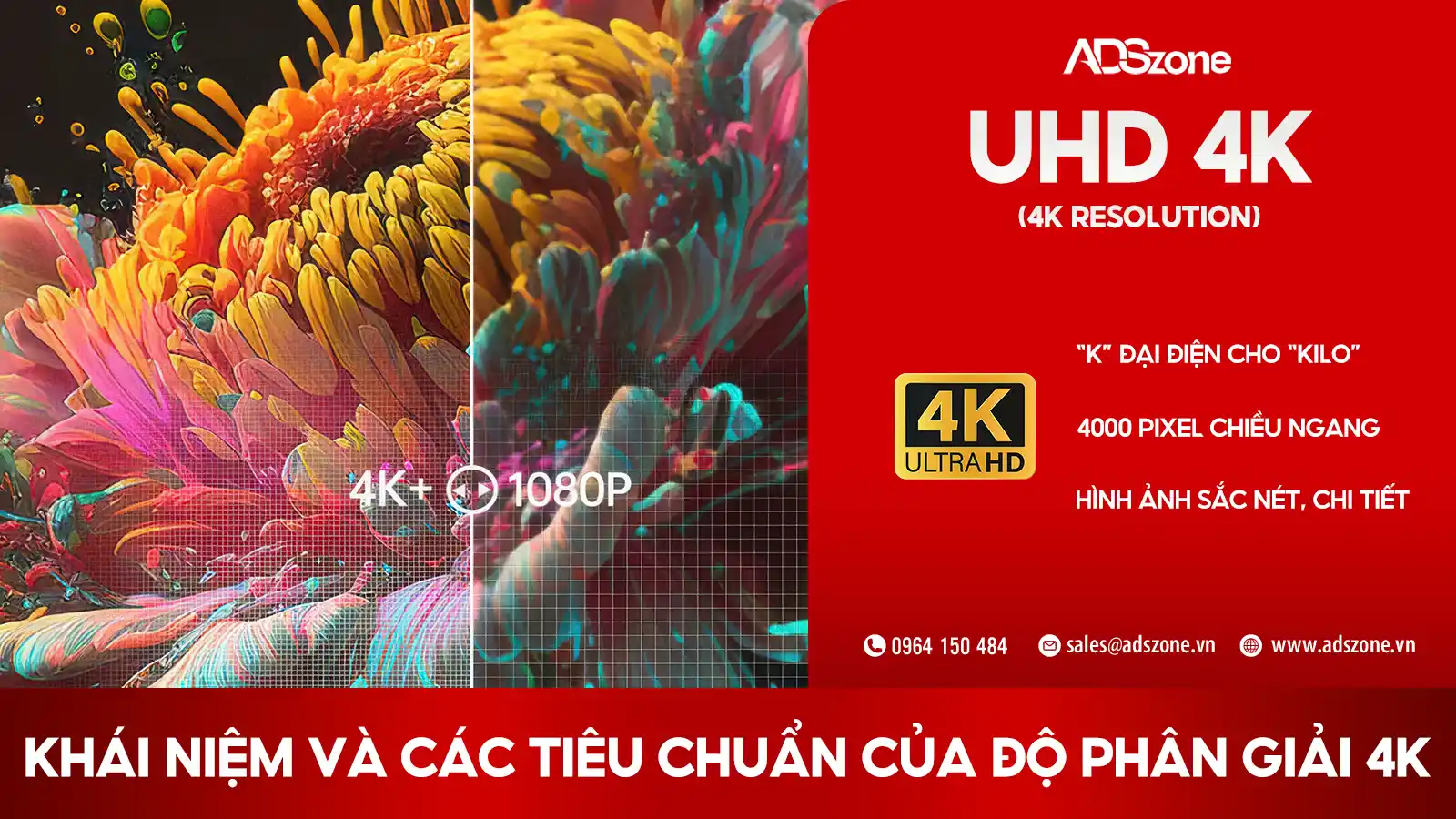 Độ Phân Giải 4k Là Gì? Là Độ Phân Giải Màn Hình Với Số Lượng Pixel Cao