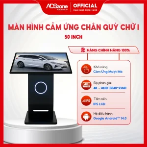 Màn hình cảm ứng chân quỳ chữ I 50 inch
