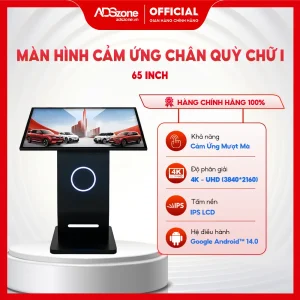 Màn hình cảm ứng chân quỳ chữ I 65 inch