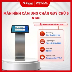 Màn hình cảm ứng chân quỳ chữ S 22 inch