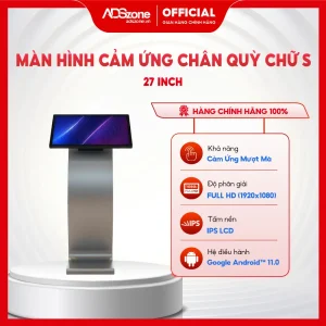 Màn hình cảm ứng chân quỳ chữ S 27 inch