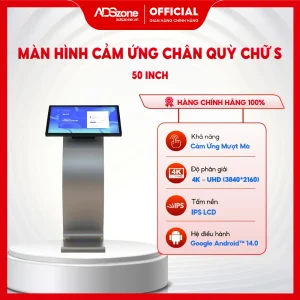 Màn hình cảm ứng chân quỳ chữ S 50 inch