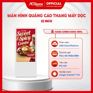 Màn hình quảng cáo thang máy dọc 22 inch
