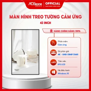 Màn hình quảng cáo treo tường 43 inch cảm ứng Windows