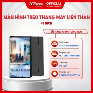 Màn hình treo thang máy liền thân 43 inch