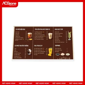 Màn hình menu điện tử để bàn