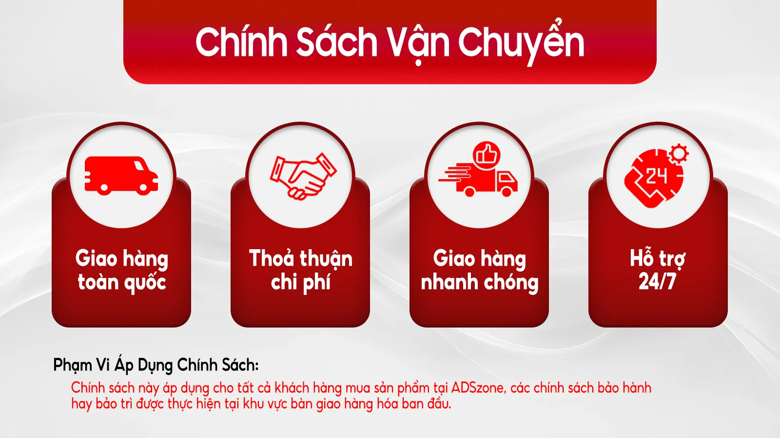 Chính Sách Vận Chuyển Của ADSzone 