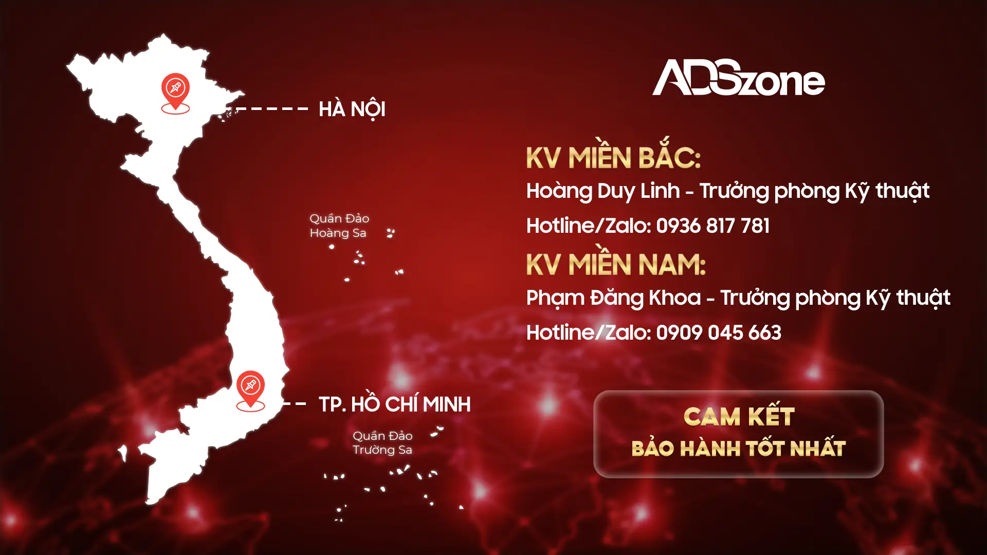 ADSzone Có 2 Chi Nhánh: Hà Nội & TP. Hồ Chí Minh