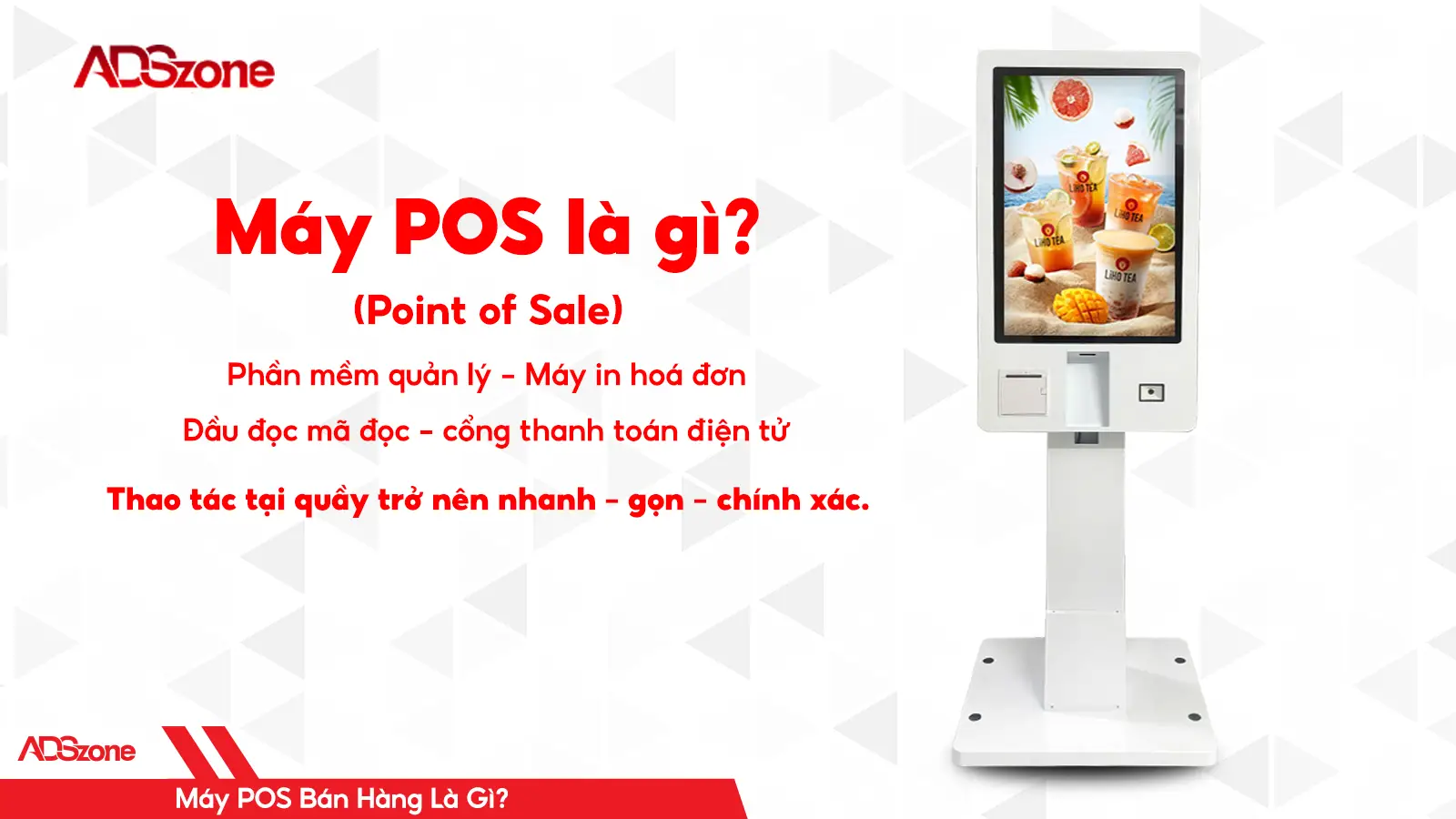 Máy POS Có Tích Hợp Màn Hình Cảm Ứng, Đọc CCCD Gắn Chip
