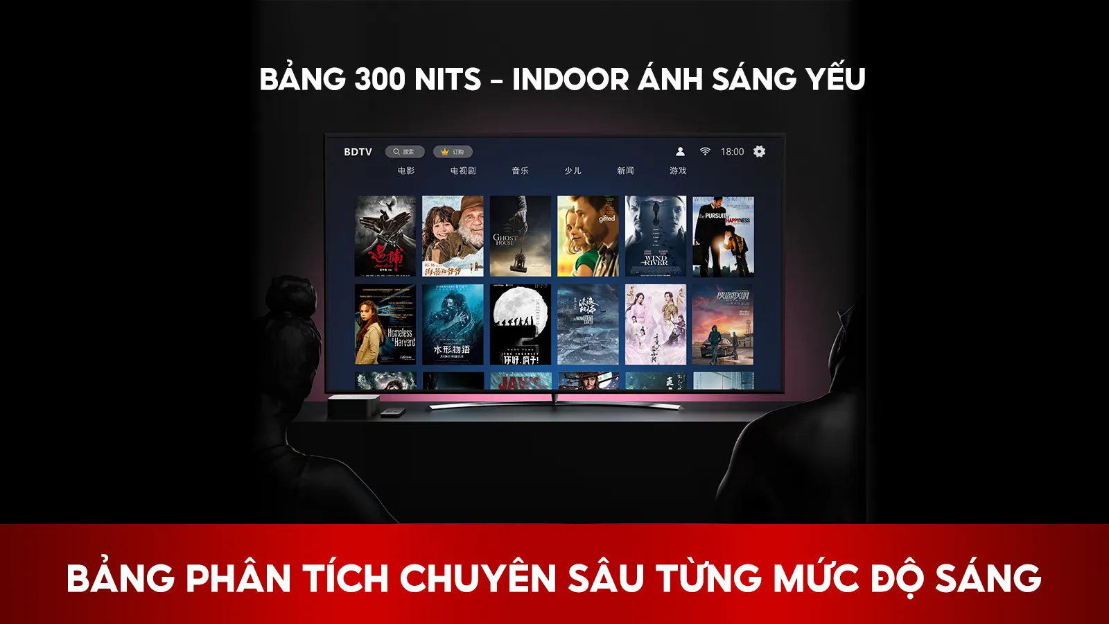Bảng 300 Nits – Indoor Ánh Sáng Yếu