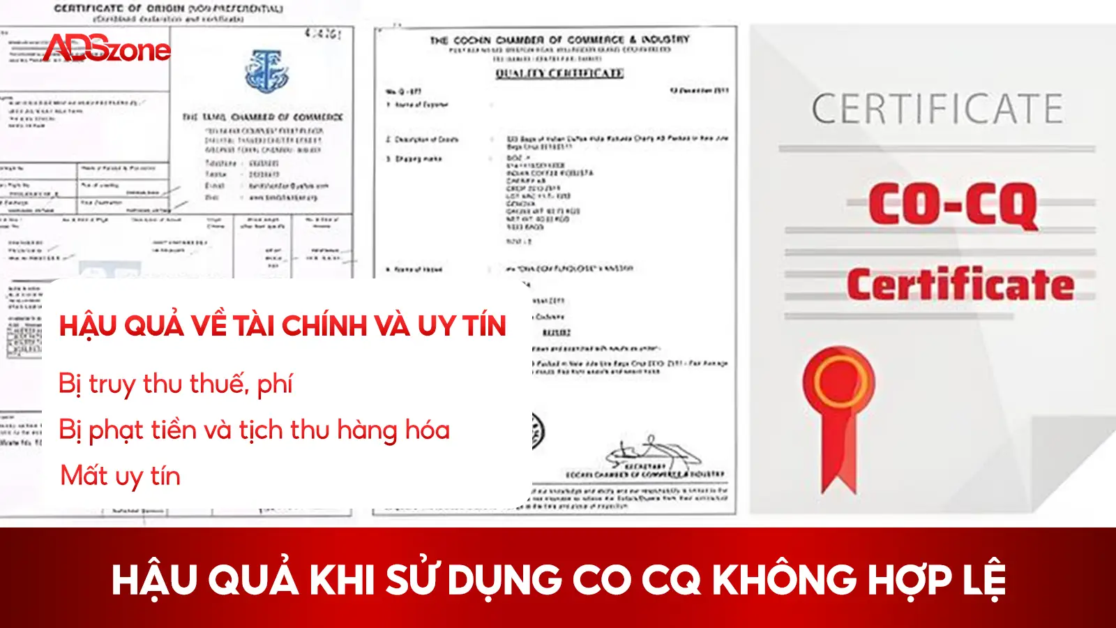 CO CQ Không Hợp Lệ Sẽ Ảnh Hưởng Đến Tài Chính Và Uy Tín 