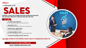 Tuyển Dụng Vị Trí Nhân Viên Kinh Doanh – Thu Nhập Hấp Dẫn