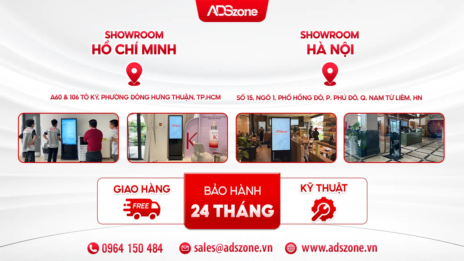 Màn Hình Quảng Cáo Từ ADSzone Đảm Bảo Dịch Vụ Hậu Mãi 