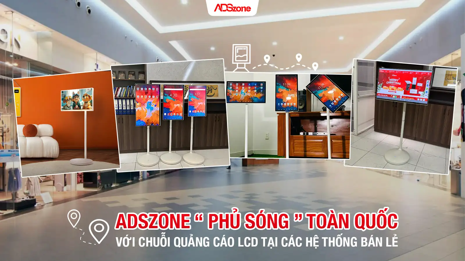 Màn Hình Chân Đứng Cảm Ứng Di Động - Smart LCD Move 360