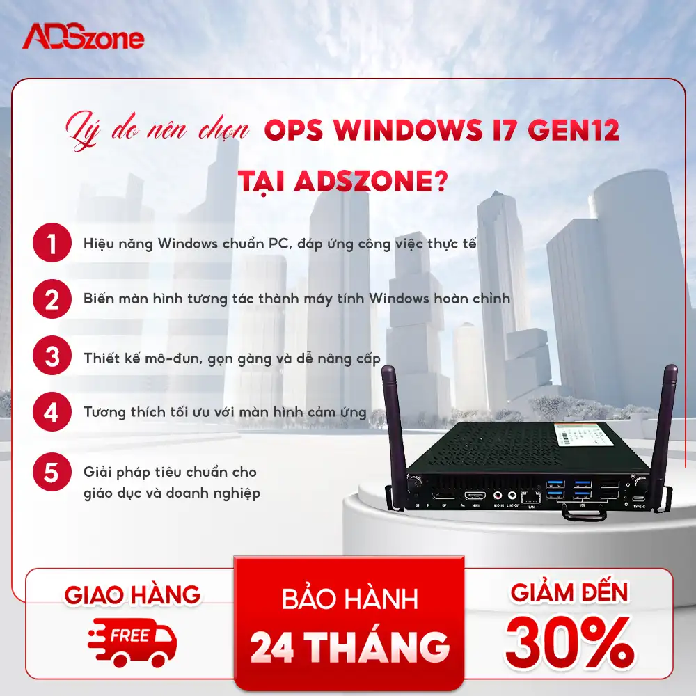 Vì Sao Nên Lựa Chọn OPS Windows i7 Gen 12?