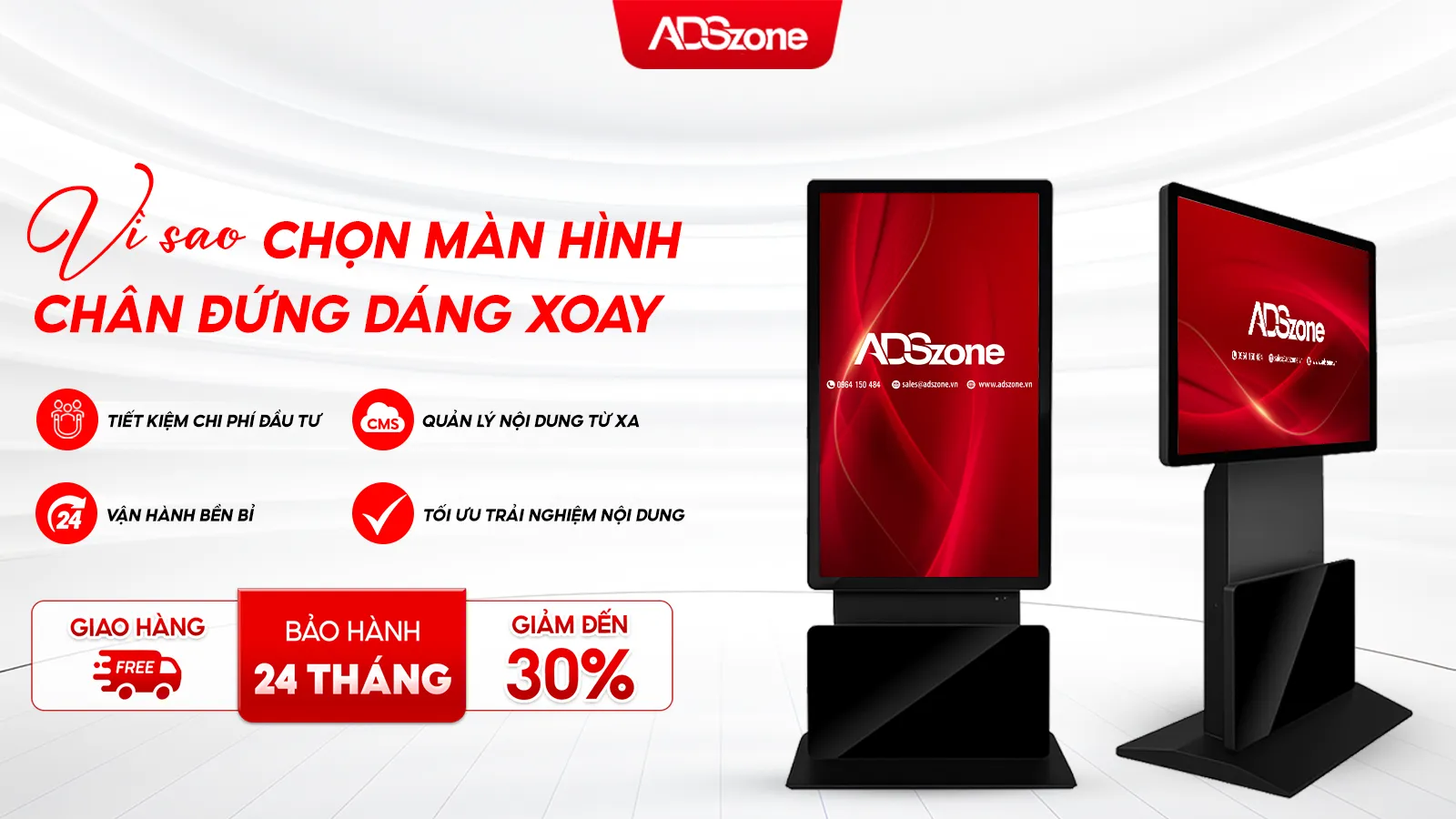 Vì Sao Màn Hỉnh Chân Đứng Dáng Xoay Lại Được Nhiều Doanh Nghiệp Lựa Chọn?