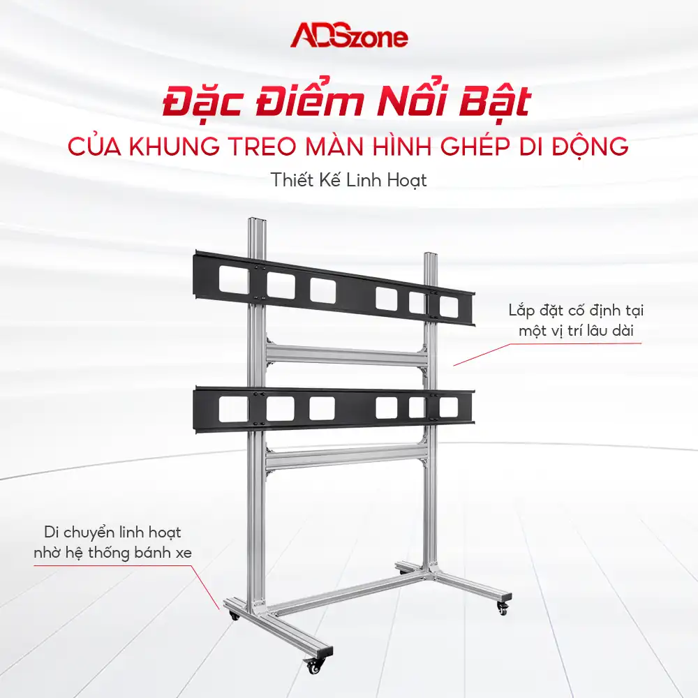 Khung Giá Treo Màn Hình Ghép Di Động Có Thiết Kế Linh Hoạt