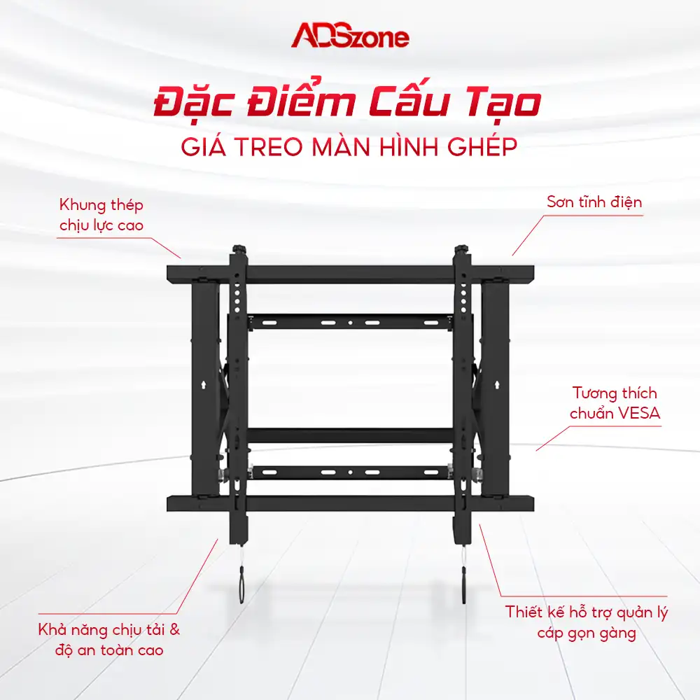 Đặc Điểm Cấu Tạo Của Giá Treo Màn Hình Ghép