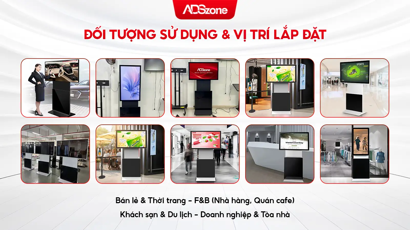 Các Vị Tri Thường Được Lắp Đặt