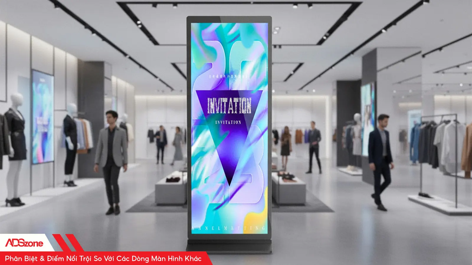 Thiết Kế Màn Hình Chân Đứng Full Screen Sang Trọng