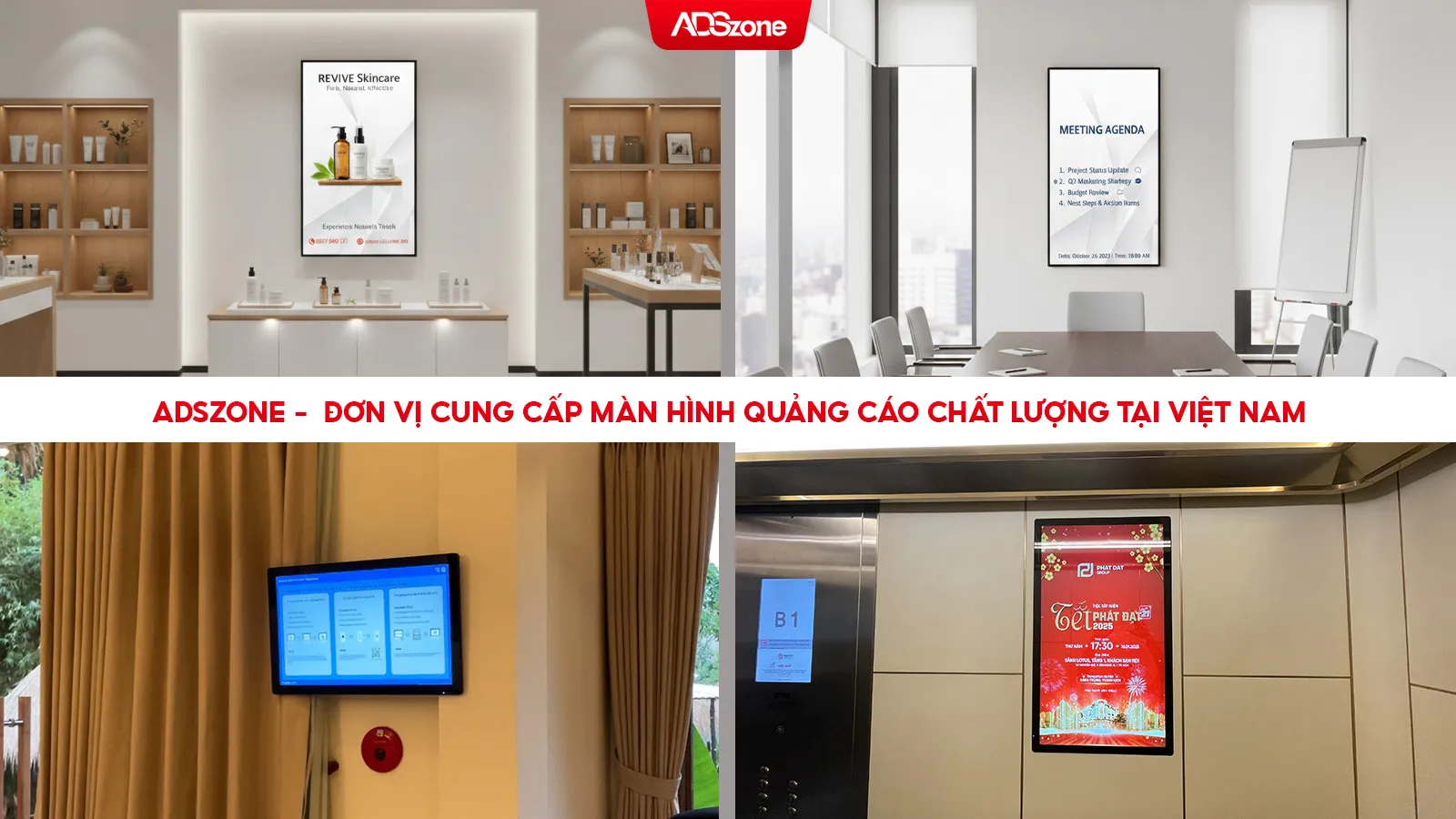 Màn Hình Quảng Cáo Treo Tường Thiết Kế Tối Ưu Không Gian Lắp Đặt