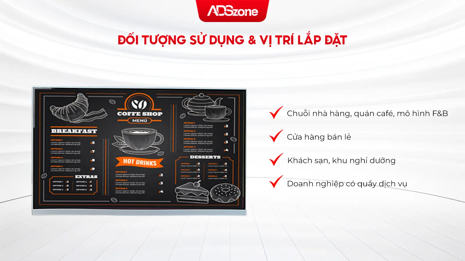 Ứng Dụng Menu Điện Tử Để Bàn Trong Không Gian Dịch Vụ Và Bán Lẻ