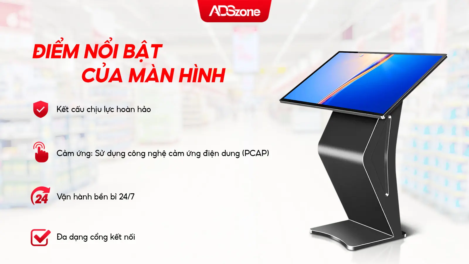 Màn Hình Tích Hợp Cảm Ứng Đa Điểm, Hỗ Trợ Tra Cứu Thông Tin Nhanh Chóng