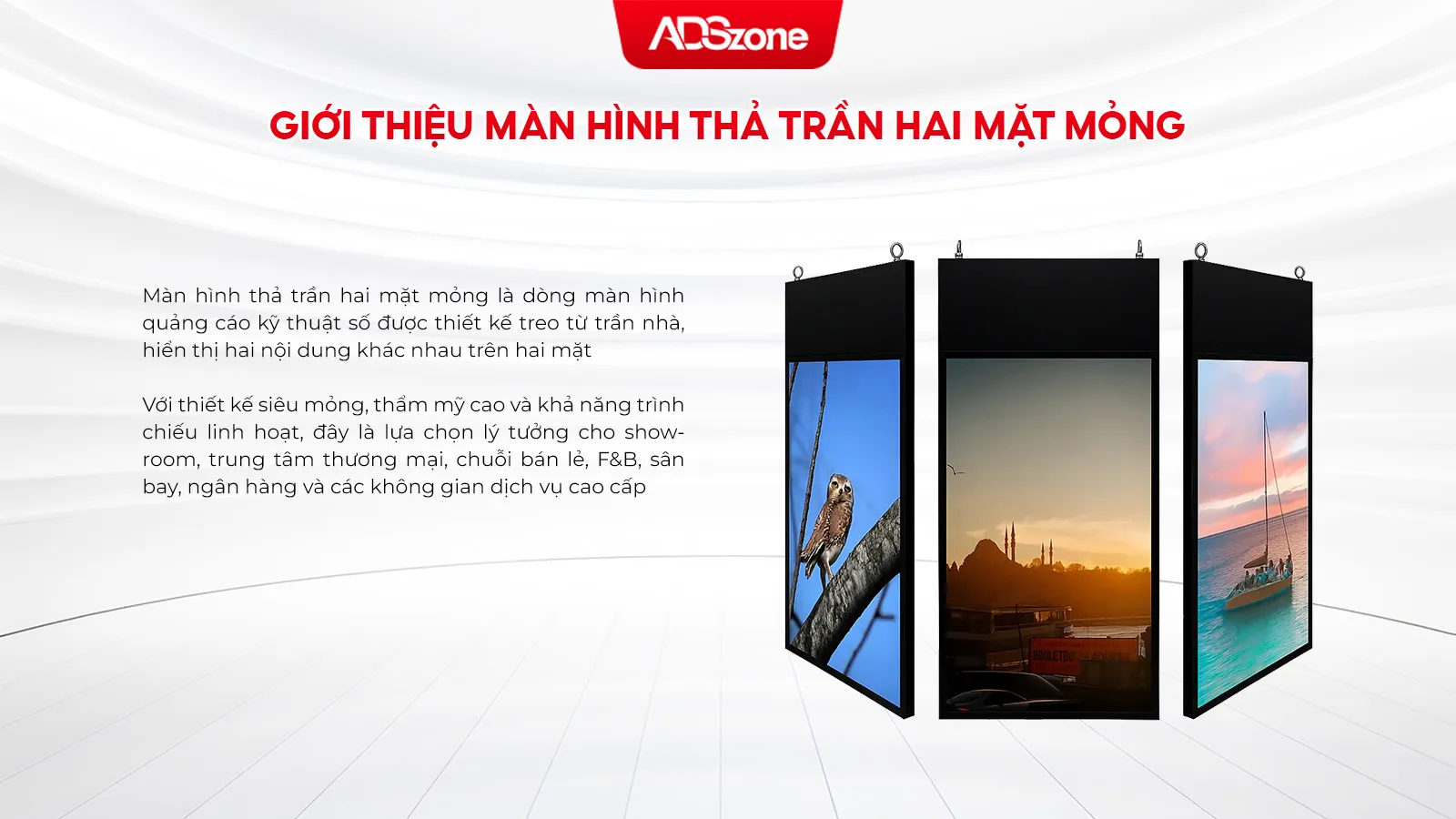 Thiết Bị Hiển Thị Nội Dung Linh Hoạt Cho Nhiều Nhóm Khách Hàng Từ Nhiều Hướng