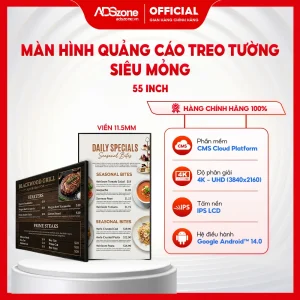 Màn Hình Quảng Cáo Treo Tường Siêu Mỏng 55 Inch