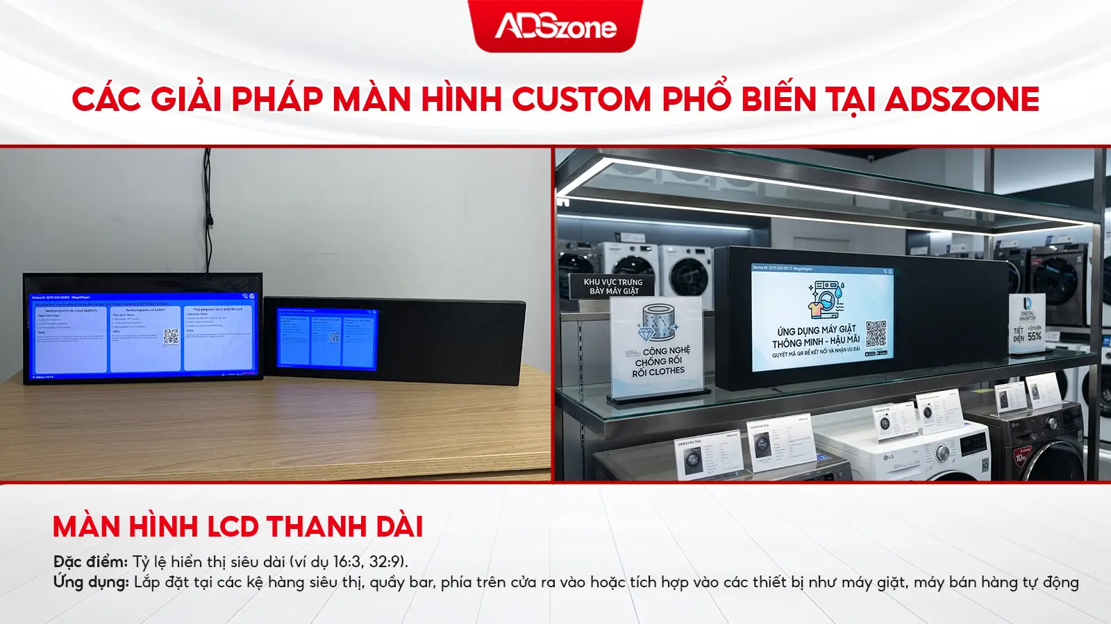 Màn Hình Thanh Dài Được Custom