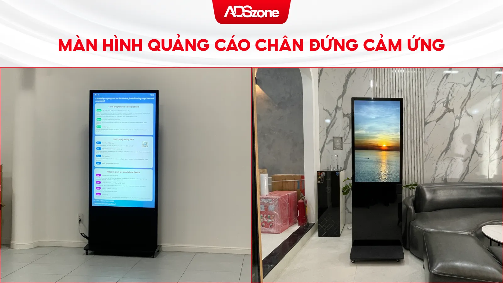Màn Hình Chân Đứng Cảm Ứng – Xu Hướng Hiển Thị Thời Đại Số