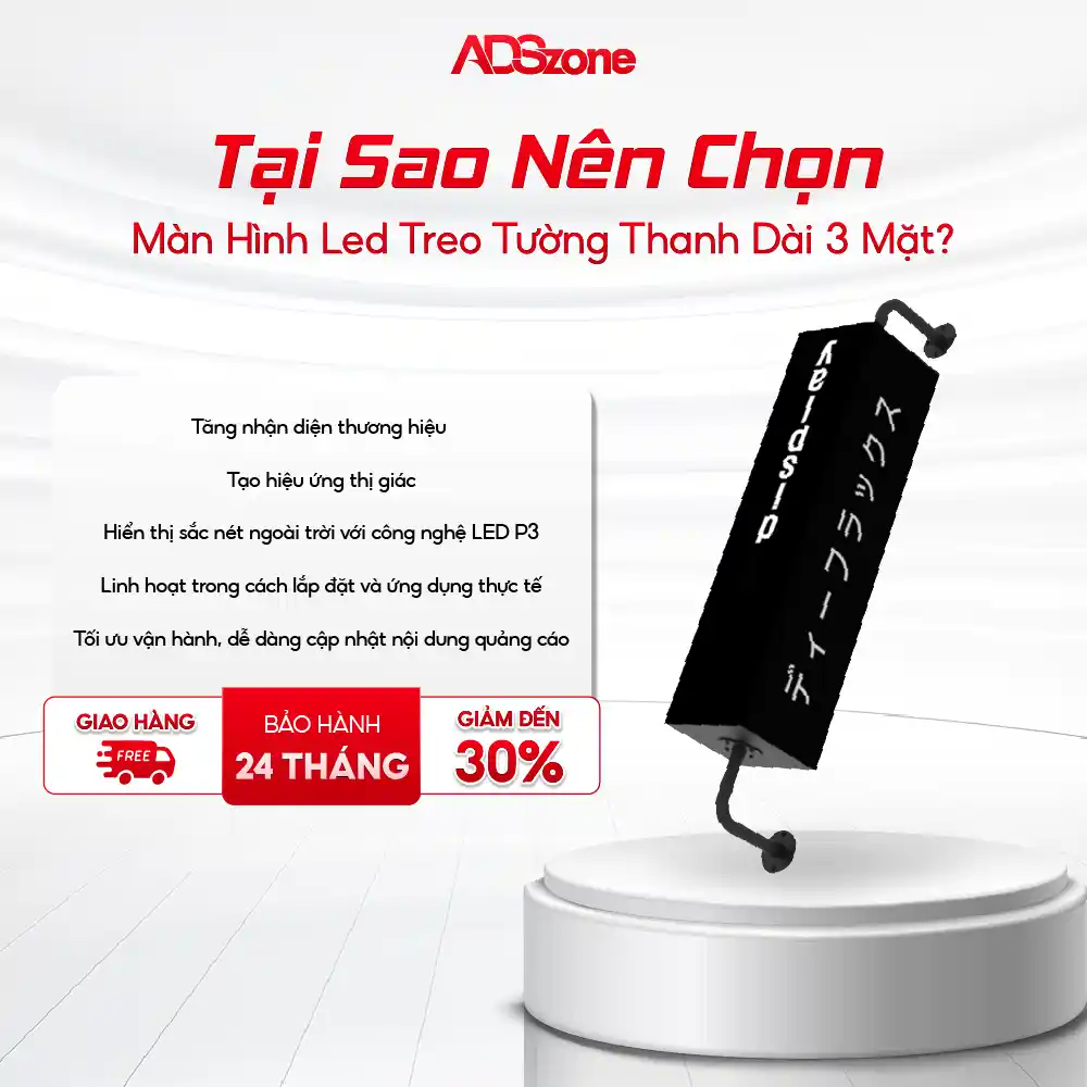 Tại Sao Nên Chọn Màn Hình LED Treo Tường Thanh Dài 3 Mặt Ngoài Trời?