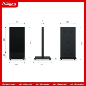Kích Thước Màn Hình LED Chân Đứng 1 Mặt Trong Nhà