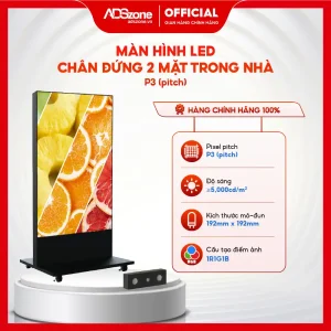 Màn Hình LED Chân Đứng Trong Nhà 2 Mặt