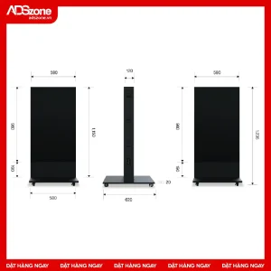 Kích Thước Màn Hình LED Chân Đứng Trong Nhà 2 Mặt