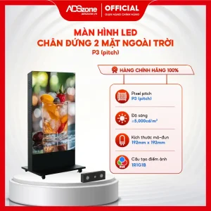 Màn Hình LED Chân Đứng Ngoài Trời 2 Mặt