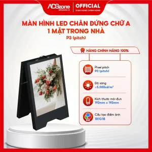 Màn Hình LED Chân Đứng Chữ A 1 Mặt Trong Nhà
