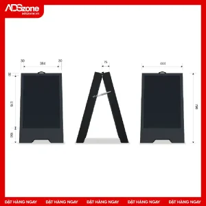 Kích Thước Màn Hình LED Chân Đứng Chữ A 2 Mặt Trong Nhà