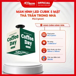 Màn Hình LED Cubik 5 Mặt Treo Tường Trong Nhà P2