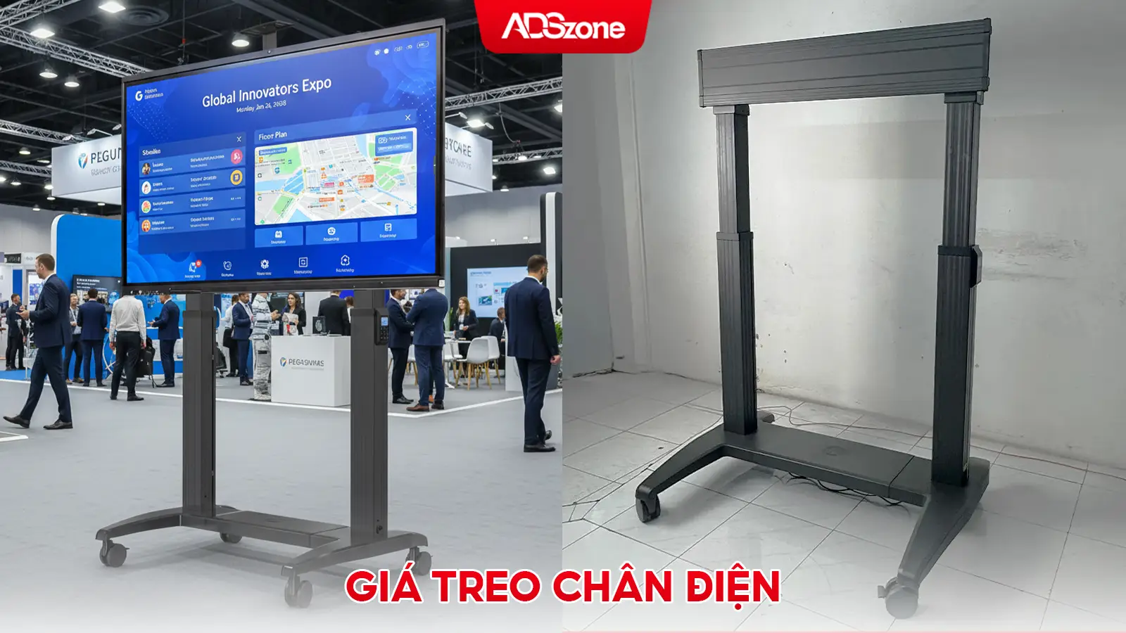 Giá Treo Chân Điện Nâng Hạ Tự Động