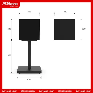 Kích Thước Màn Hình LED Chân Đứng Dạng Khối P2 Trong Nhà